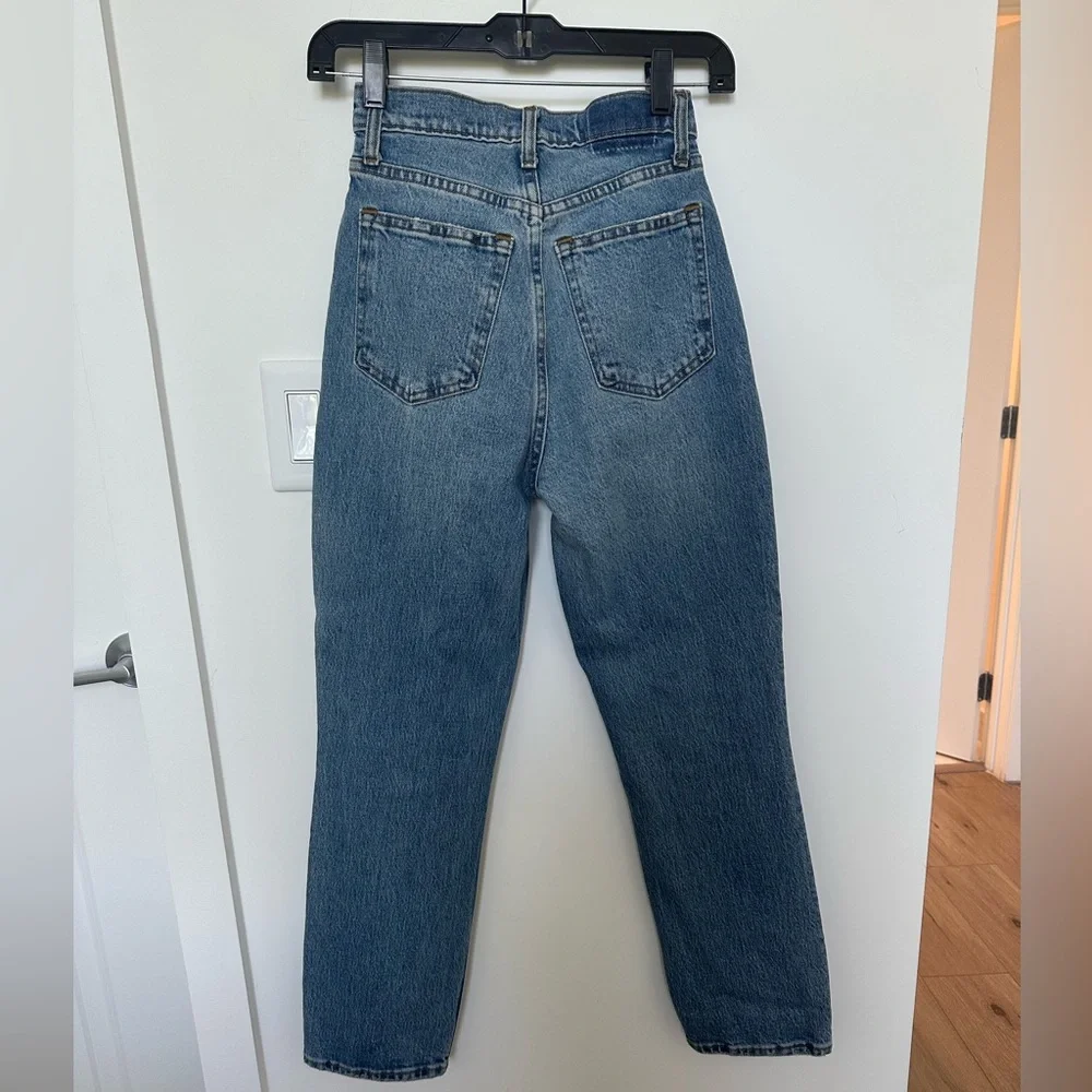 Abercrombie & Fitch Curve Love Ultra High Rise 90s Straight Jean 23 extra short - Picture 2 of 9